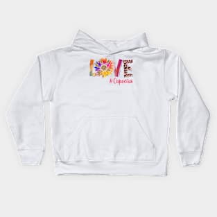 Love Capoeira Sunflower Kids Hoodie